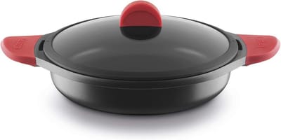 Castey platte braadpan met handgrepen voor inductie