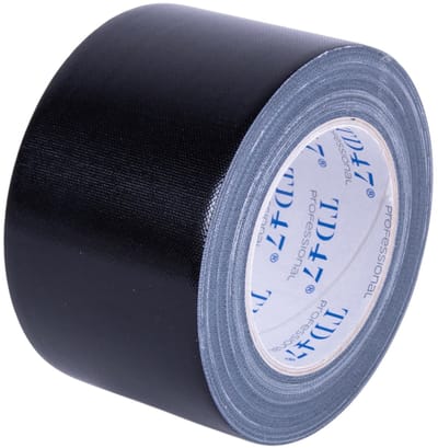 TD47 Professional Gaffa Tape 75mm x 25m Zwart