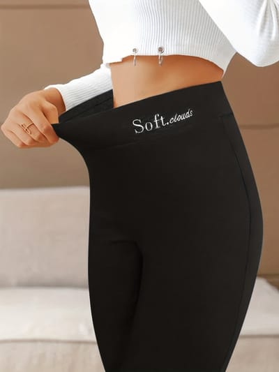 Bovista Warme Panty - Fleece Panty - Winter Panty - Thermo Panty - Legging - Stretch - Dames Kleding - Grijs - Maat XXL