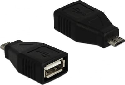 USB Micro B (m) - USB-A (v) adapter - USB2.0 / zwart