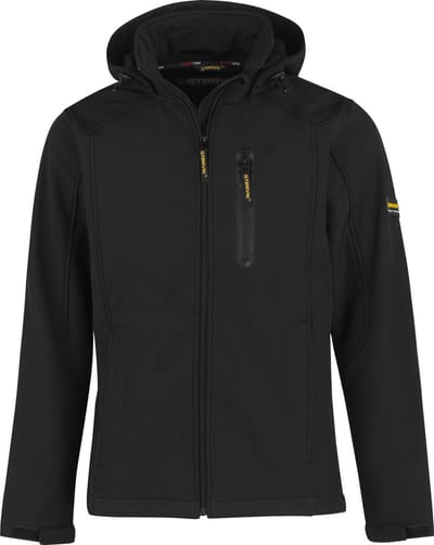 STØRVIK Napier Softshell Jas - 4 Seizoenen - Heren - Fleece - Maat XL - Zwart
