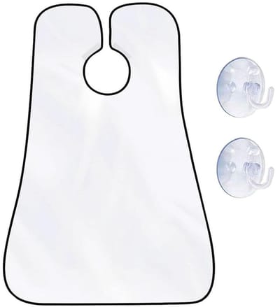 Baardschort - Baardhaarverzamelaar - Waterdichte antiaanbakverzorgingsdoek - Baardhaarverzamelaar voor scheren en trimmen - Met 2 zuignappen - Beste cadeau voor mannen - 115*75cm
