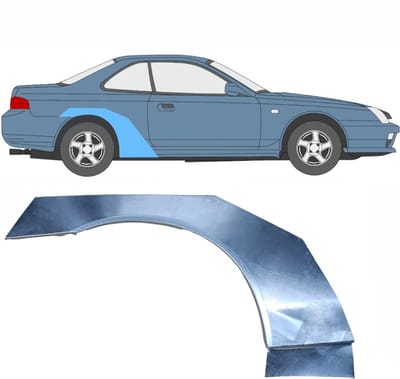 Reparatiepaneel achterspatbord voor Honda Prelude 1996-2001 / Rechts