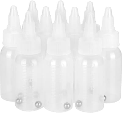 Dailygoods- Verffles 30 Ml - Lege Verffles - Airbrush Verffles - Plastic Container - Duurzaam PP-Materiaal - Schaalverdeling - Verfcontainer
