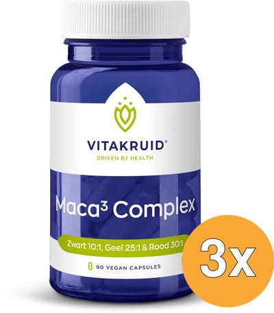 3x Vitakruid Maca Complex (90 vega capsules)