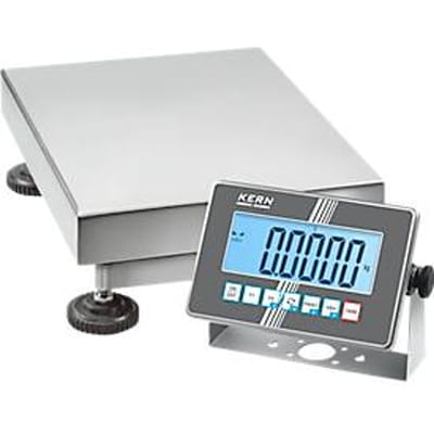 KERN SXC 6K-4 - Roestvaststalen platformweegschaal, 6 kg, 0,0005 kg afleesbaarheid, Industry 4.0, IP68, WLAN/Bluetooth