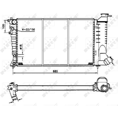 Radiator NRF 58233