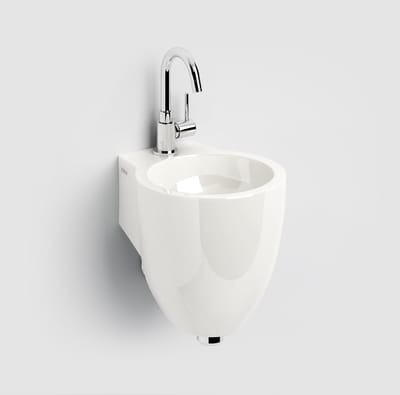 Clou Flush 6 fontein 27x10cm voorbewerkt kraangat mineraalsteen Wit