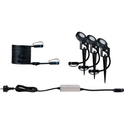 Paulmann P+S Spot Set Sting 2200K 94729 Verlichtingssysteem Plug&Shine LED-tuinspot startset LED 18.9 W Goud Antraciet