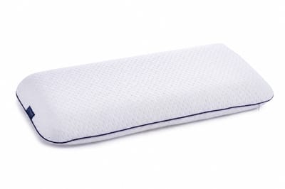 Alkamto Kinderkussen Memory Foam – Ergonomisch Hoofdkussen Kind 66x33x6 cm – Traagschuim – Wasbare Hoes 40°C – Extra Katoenen Hoes – Met Draagtas – Wit