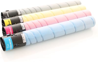 ABC huismerk Set 4x Toner geschikt voor Konica Minolta TN-227 Bizhub C257i Develop Ineo+ 227i 257i 287i