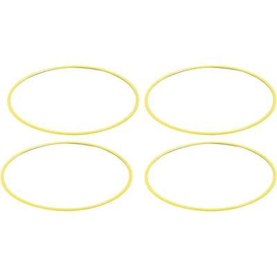 4 Pièces Protection Jante Roue Protection Rayures Auto-adhésif Garde-Jante Anneaux de Garniture Universel pour Moyeu 18 Pouces Jaune yellow