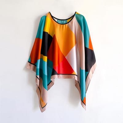 Poncho Pull Écharpe Protection Solaire Écharpe Polyvalente Assortie aux Vêtements d'Été Amples pour Femmes Protection Solaire Loisirs orange
