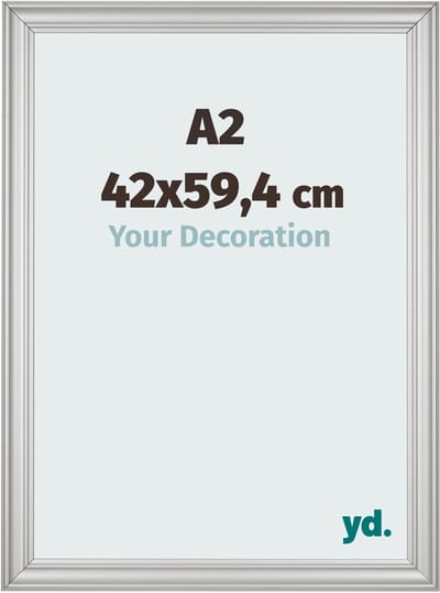 Your Decoration - Fotolijst A2 42x59,4 cm - MDF - Zilver Mat - Lazio