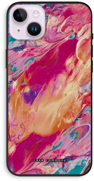 Case Company® - Hoesje geschikt voor iPhone 14 Plus hoesje - Pastel Echoes - Biologisch Afbreekbaar Telefoonhoesje - Bescherming alle Kanten en Schermrand