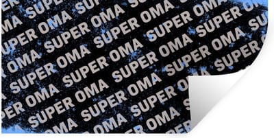 Muurstickers - Sticker Folie - Oma - Spreuken - Quotes - Super oma - 40x20 cm - Plakfolie - Muurstickers Kinderkamer - Zelfklevend Behang - Zelfklevend behangpapier - Stickerfolie