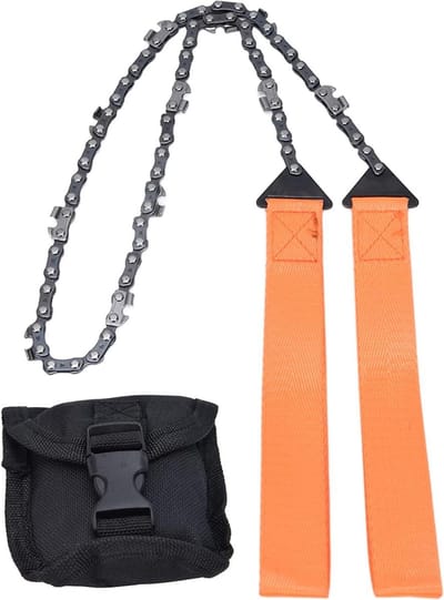 Buiten Camping Kettingzaag - Buitenste Zaag 24 Inch - Schuifzaag voor Hout - Oranje