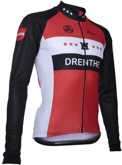 Fortissima Fietsjack Drenthe - Drentse Vlag - Unisex - Maat XXS
