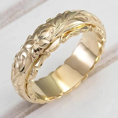 1 STuks Elegante Bloemenring Voor Vrouwen Voor Valentijnsdag Cadeau Bruiloft Verloving Jubileum Feest Ring Sieraden Valentijnsdag, Mama, Moeder, Moederdag, Cadeau 9 beige