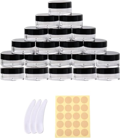 Solidchoice - Set van 20 Lege Heldere Potjes van 10 ml voor Cosmetica