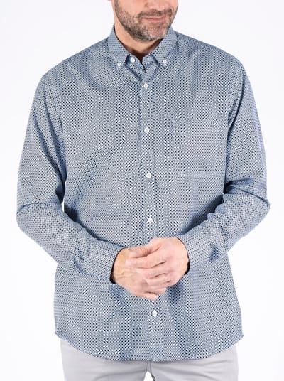Pre End - Lange mouw overhemd - Mannen - XXL - Blauw - Polyester - 31-100568