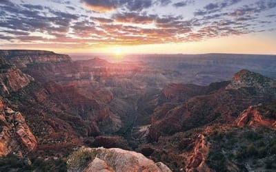 Fotobehang - The Canyon 400x250cm - Vliesbehang