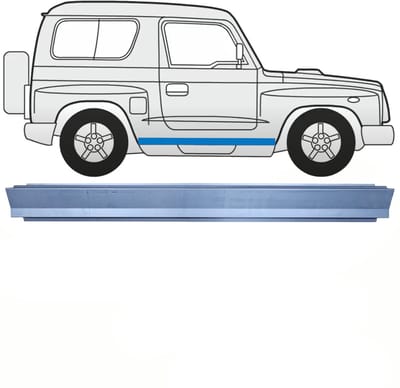 Reparatie dorpel voor Kia Retona 1998-2003 / Links = Rechts (symmetrisch)