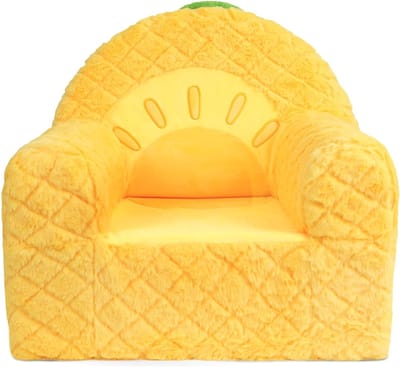 Quvo® Kindersofa - Zitzak - Kinderstoel - Geel - 48cm x 53cm x 32cm