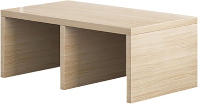 Voetensteun Bureau - Houten Voetenbank - Verbeter Houding - Ergonomisch Ontwerp - 60x30x20cm - Originele Kleur