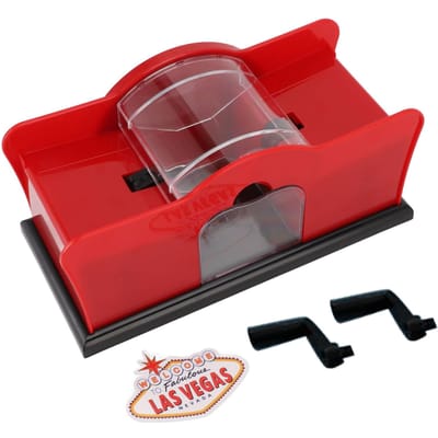 Handmatige Kaartenschudder met Handzwengel Plastic Draagbare Handmatige Kaartmixer Schudgereedschap voor Thuis red