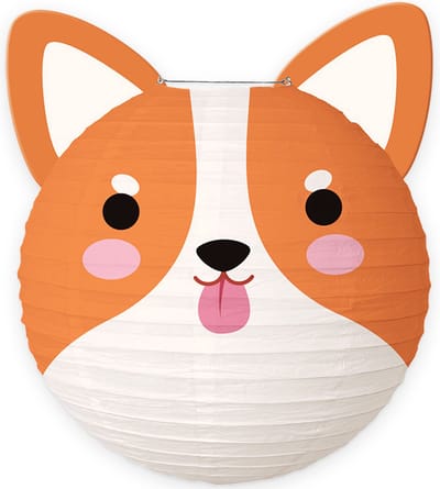 Sint Maarten Lampion Kind Treklampion Sint Maarten Dierenhoofdjes Jungle Feest Verjaardag Versiering Hond - 1 Stuk