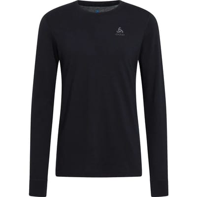 Odlo Natural Merino 200 Lange Mouwen Thermoshirt Mannen - Zwart - Maat XXL