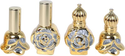 Lege Essentiële Olie Rollers + 2 Stuks Lege Sprayflessen voor Reizen - 10ml Mini Parfumhouder, Draagbare Oplader voor Parfum en Geuren