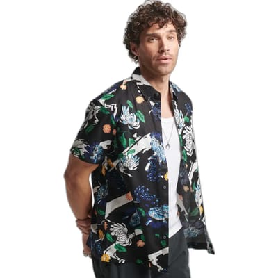 Superdry - Hawaiian overhemd met korte mouwen - Heren - Shirts