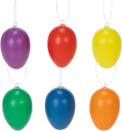 Paaseitjes als decoratie voor de lente, voor in huis of tuin. Kleurrij