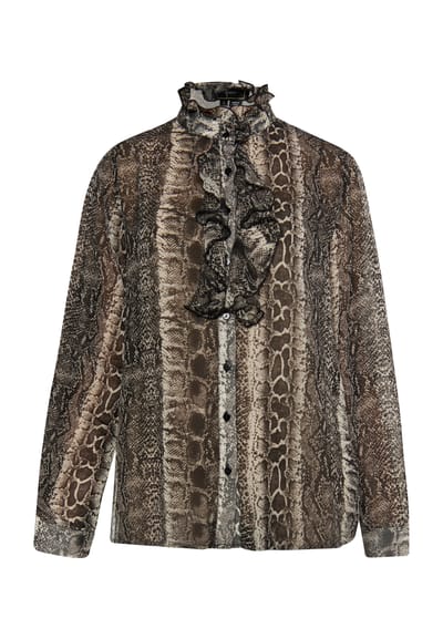 Faina Blouse Dames zwart wit