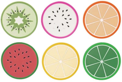 Sous-verres pour gobelets de fruits 8,5 cm 6 pièces.