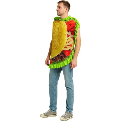 Burrito Cosplay Kostuum, Volwassenen Adult One Size geel