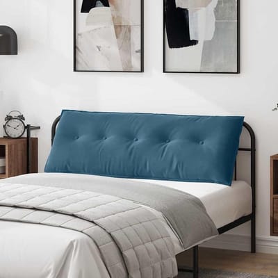 Rugkussen - Steunkussen Lendenen - Comfortabel Zitten - Zachte Corduroy Stof - 140 x 50 cm - Blauw