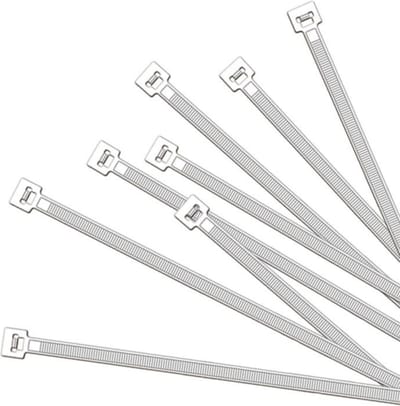 ProPlus Kabelbinders - 350 x 4,5 mm - Wit - 50 stuks - Hoge treksterkte - Breed temperatuurbereik