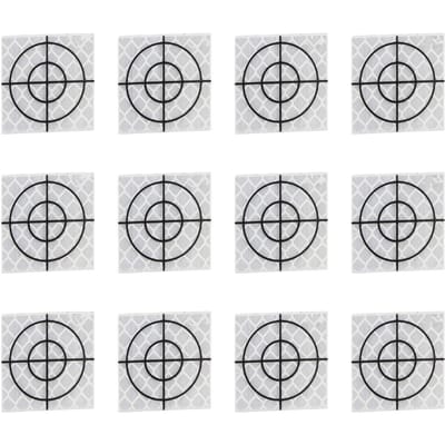100PCS Feuille Réfléchissante Auto-Adhésive Autocollants Réflecteurs en Résine pour Levés de Station Totale 3x3cm