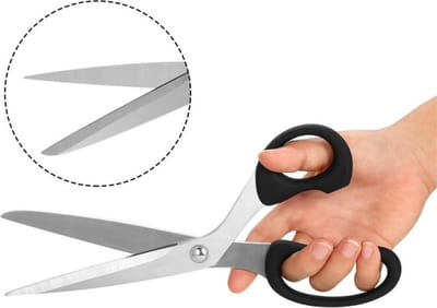 New Age Devi - 25 cm professionele textielschaar van hoogwaardig plaatstaal - Soft Grip voor ultiem comfort - Perfect voor textiel en leer - Fijn en zacht handvat voor moeiteloos knippen