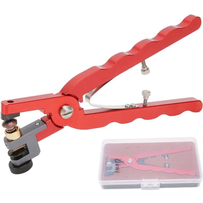 Pince coupante pour bracelet de montre en cuir, pince perforatrice pour fixation de bracelet de montre en acier inoxydable red