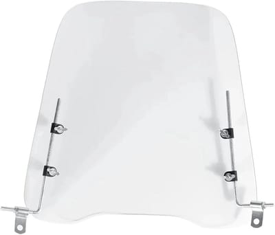 Motorruit Windscherm - Winddeflector Spoiler - Comfortabel Rijden - Verbetert Windbescherming - 420x420x30mm - Transparant
