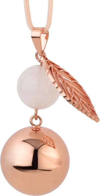 Babylonia - Bola Zwangerschapsjuweel - Met Belletje & Koordje - Rose Gold