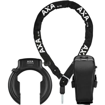 Kettinglock set met zadeltas Axa Imenso