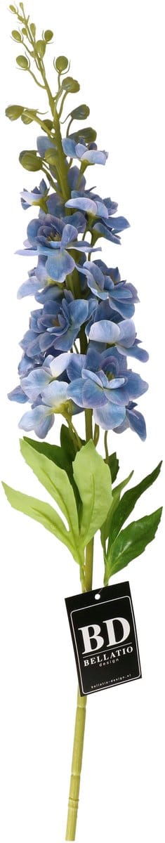 Bellatio Design Kunstbloem bloesemtak ridderspoor - 87 cm - paars - kunst zijdebloemen