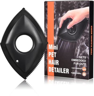 Dierenhaar Verwijderaar – Zwarte Huisdierhaar Borstel – Voor Honden & Katten – Meubel & Kleding Haarborstel – Pluizenborstel Alternatief – Herbruikbare Haar & Pluis Verwijderaar
