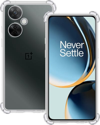 Hoesje Geschikt voor OnePlus Nord CE 3 Lite - Sterk & Shockproof - Siliconen Case - Back Cover - Telefoon Hoes Shock Proof - Transparant