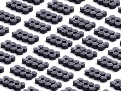 Plombeerzegels | 1000 stuks| Ø9mm | zwart